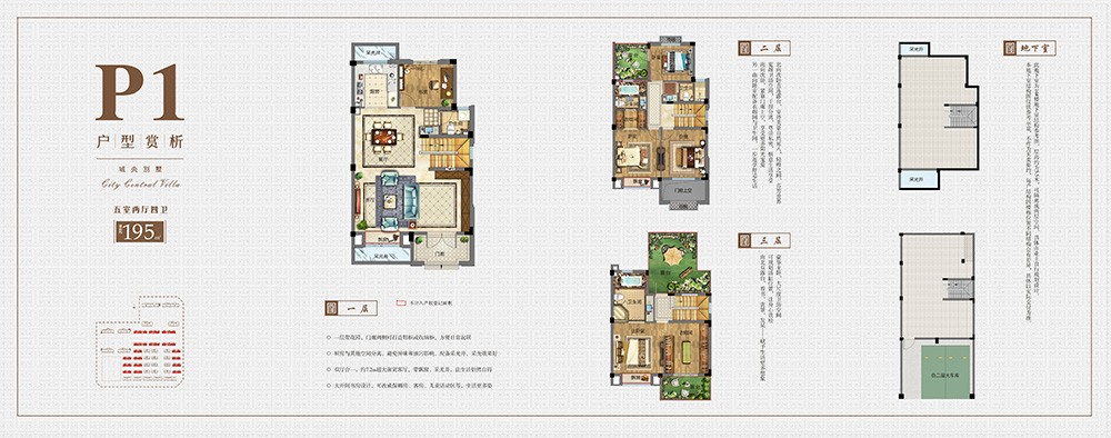 P2戶型 建筑面積：約195㎡