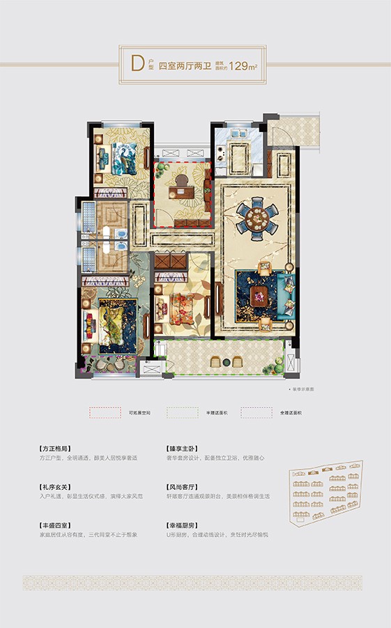 E戶型 建筑面積:116㎡