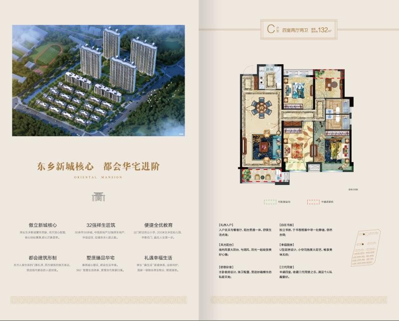 C戶型 建筑面積:132㎡